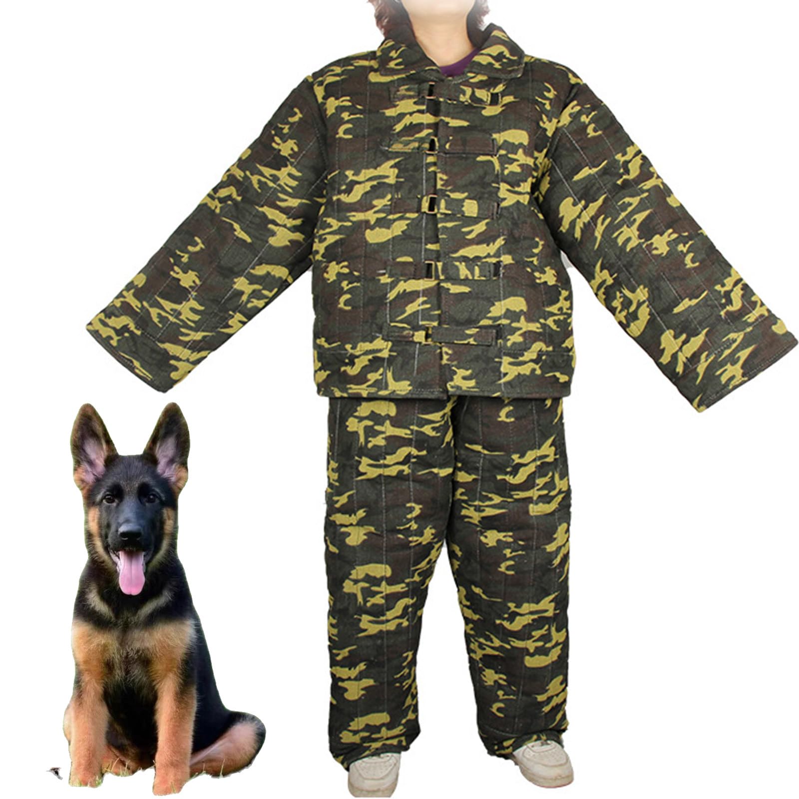 Mono con Peto para Perros errantes, Ropa Protectora para adiestramiento Perros, Chaqueta Traje protección Corporal Unisex antimordeduras al Aire para Perros medianos,Beige
