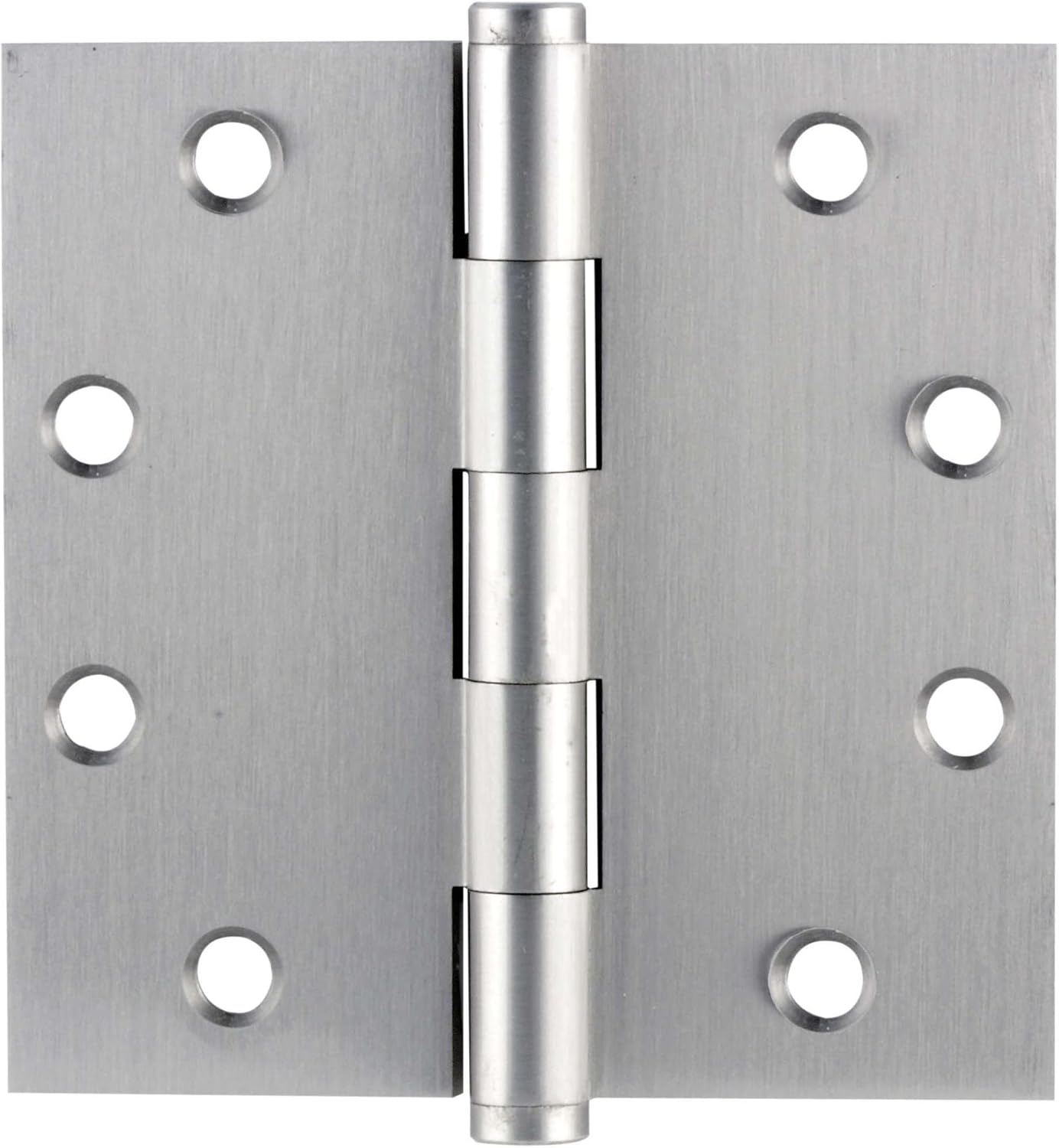 Emtek 96215 4.5" x 4.5" Solid Brass Square Corner Plain Bearing Mortise Hinge -, Satin Nickel