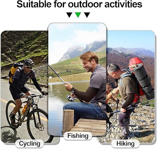 Miniatura 4 de Medsuo 2 pares de mangas de brazo para hombres y mujeres, mangas de protección solar, cubierta de tatuaje, mangas deportivas de compresión para