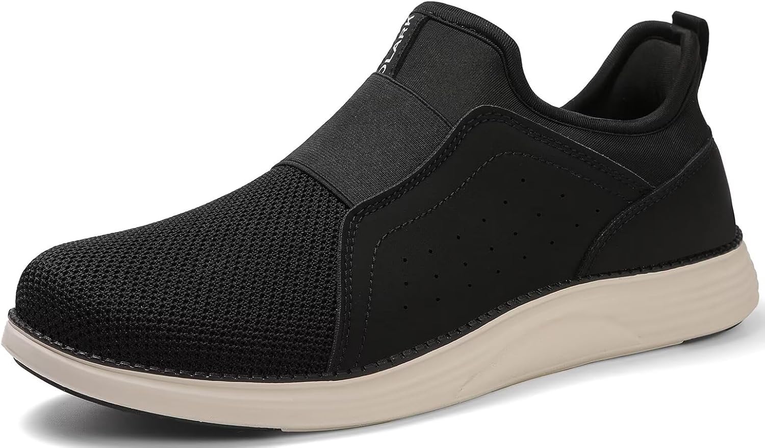 Men Casual Dress Shoes Hands Free Slip On Laceless Fashion Sneakers Lightweight Breathable Walking Shoes Gym Tennis Athletic