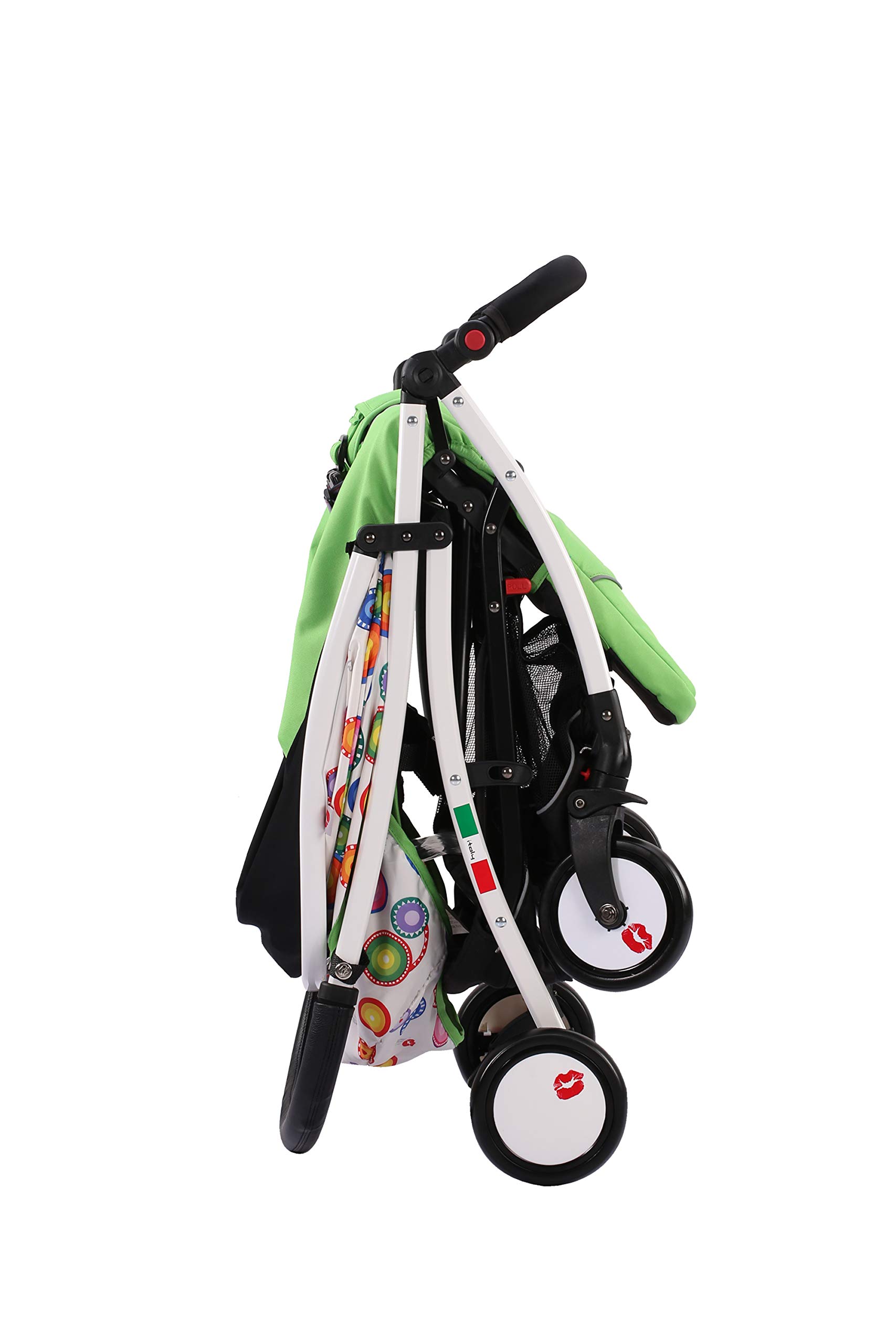 Baciuzzi, passeggino leggero, pieghevole, compatto con chiusura lampo semplice e pratica ad una mano, passeggino accessoriato, traspirante, BX Neve