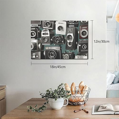 Miniatura 6 de RLDOBOFE Lienzo decorativo de pared para dormitorio, colección de cámara retro y fresca, decoración de pared abstracta para sala de estar, pinturas