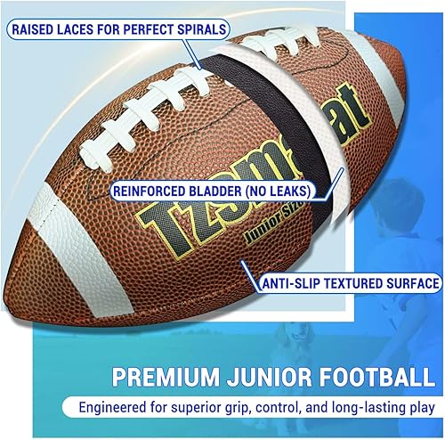 Miniatura 5 de 6Ft Inflatable Football Target Toss Game - Giant Outdoor Carnival Party Games for Backyard & Tailgate - Arcade Sports Toy with Electric Pump - 4