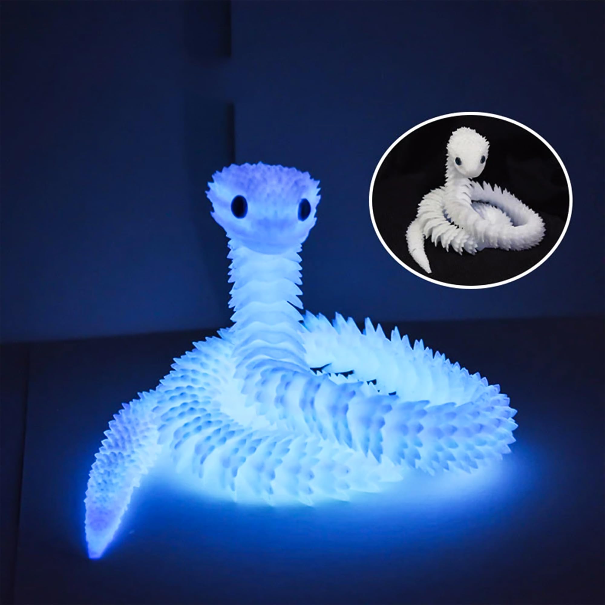 Joycabin 3D Printed Animals, 3D Printed Snake Fidget Toy, Easter 3D Printed Dragon Egg Snake Eggs - Image 3