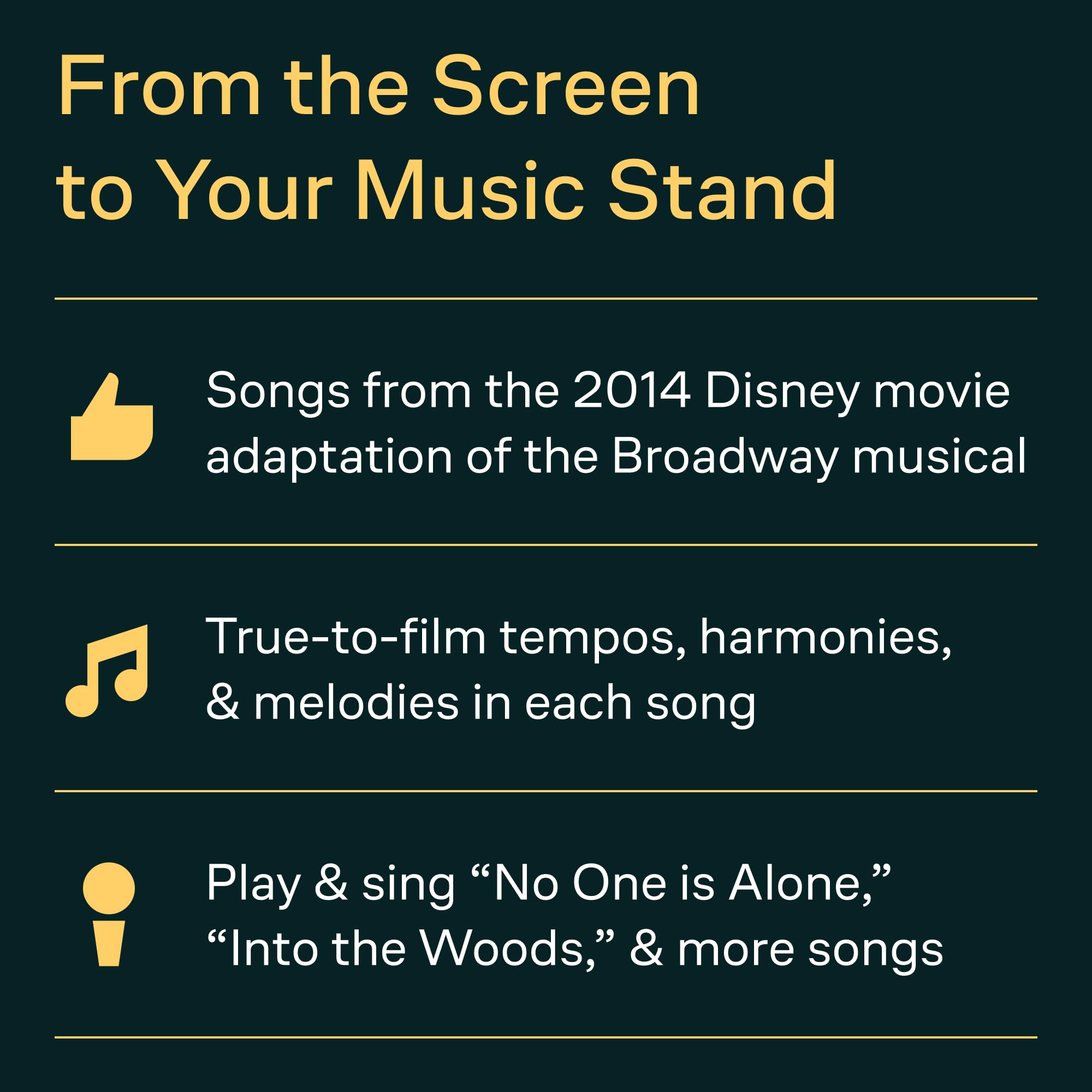 Into the Woods. Chant et Piano.