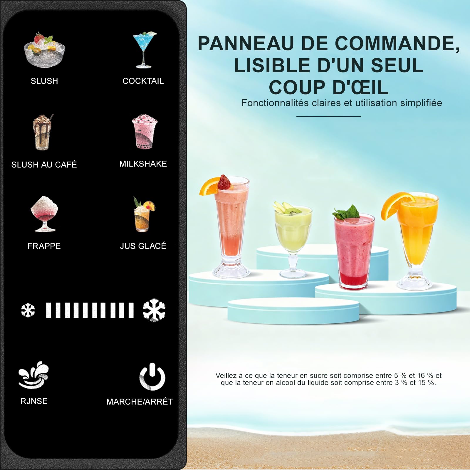 Hbs-1901eu 1,9l Machines À Glace Et Sorbetières, 6 Modes, Machine À Crème Glacée, Mélangeur De Smoothie, Pour La Fabrication De Crème Glacée, Jus, Glace, Refroidissement Rapide