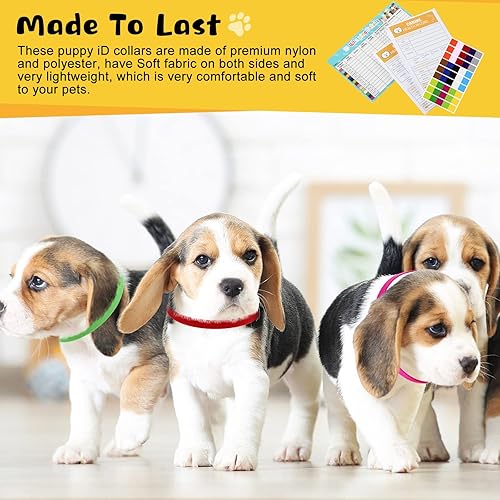 Miniatura 7 de Kit de 47 folletos de registro de salud canina y collar de parto para cachorros, incluye 25 tarjetas de registro de vacunación para cachorros, 15