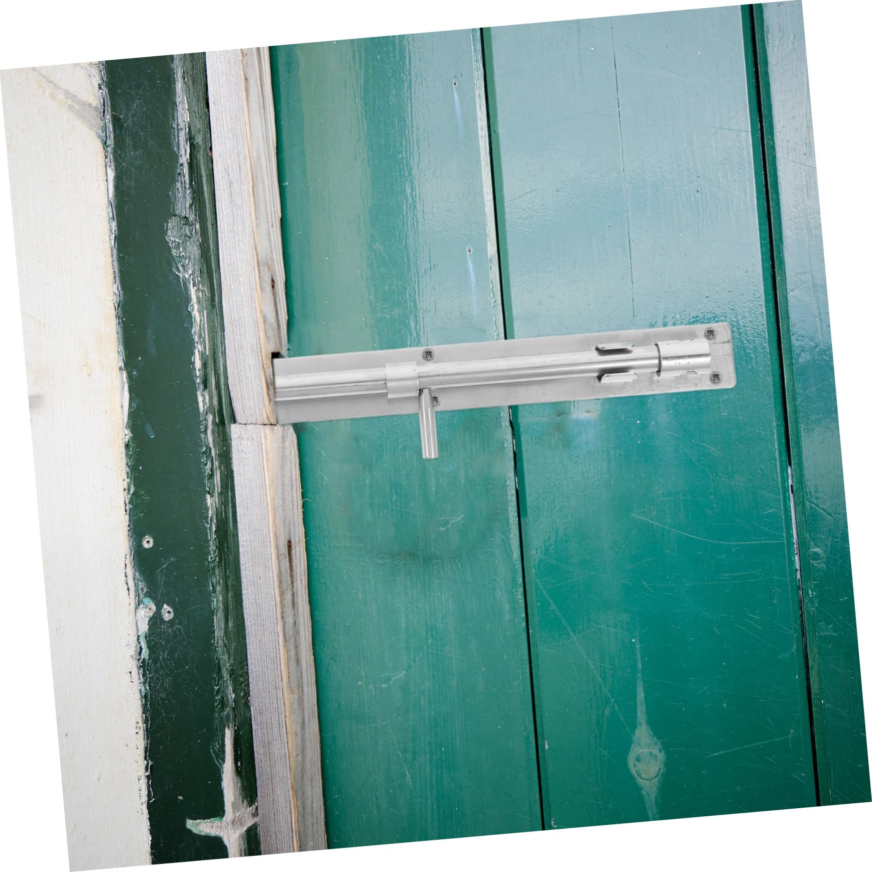 Chiavistello Scorrevole in Acciaio Inox 45 Cm, Barra di Sicurezza per Porte Scorrevoli e Cancelli, Chiusura a Scrocco Resistente per Porte Interne e Capannoni