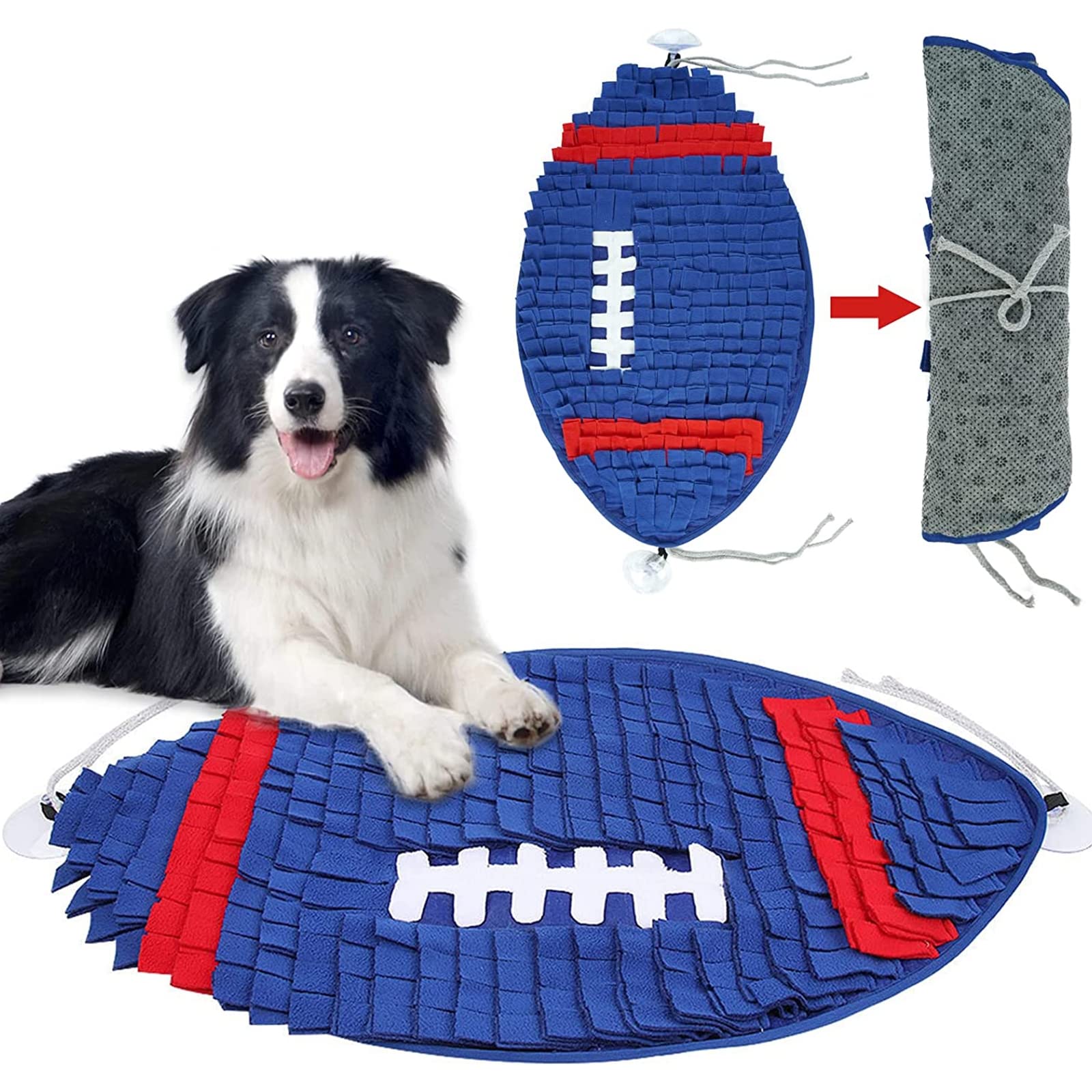 Snuffle Mat per Cani,Tappetino Olfattivo Cane Sniffing Tappeto Cane, Tappeto Cane Giochi Intelligenza, Tappetini Puzzle per Addestramento,Incoraggia Le Abilità di Foraggiamento
