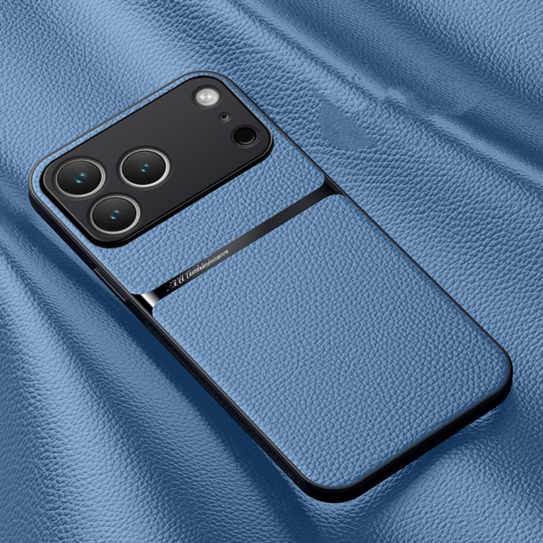 Étui iPhone 17 cuir mat bleu pour le style au quotidien - 8