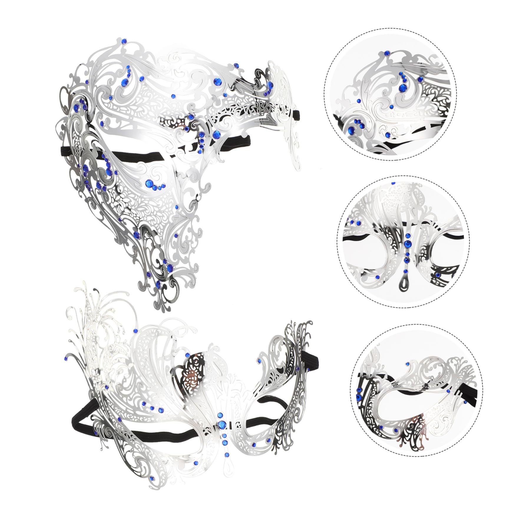 BESPORTBLE 2pezzi Maschera Decorativa Halloween Maschera Multifunzione Portatile Per Feste Per Feste