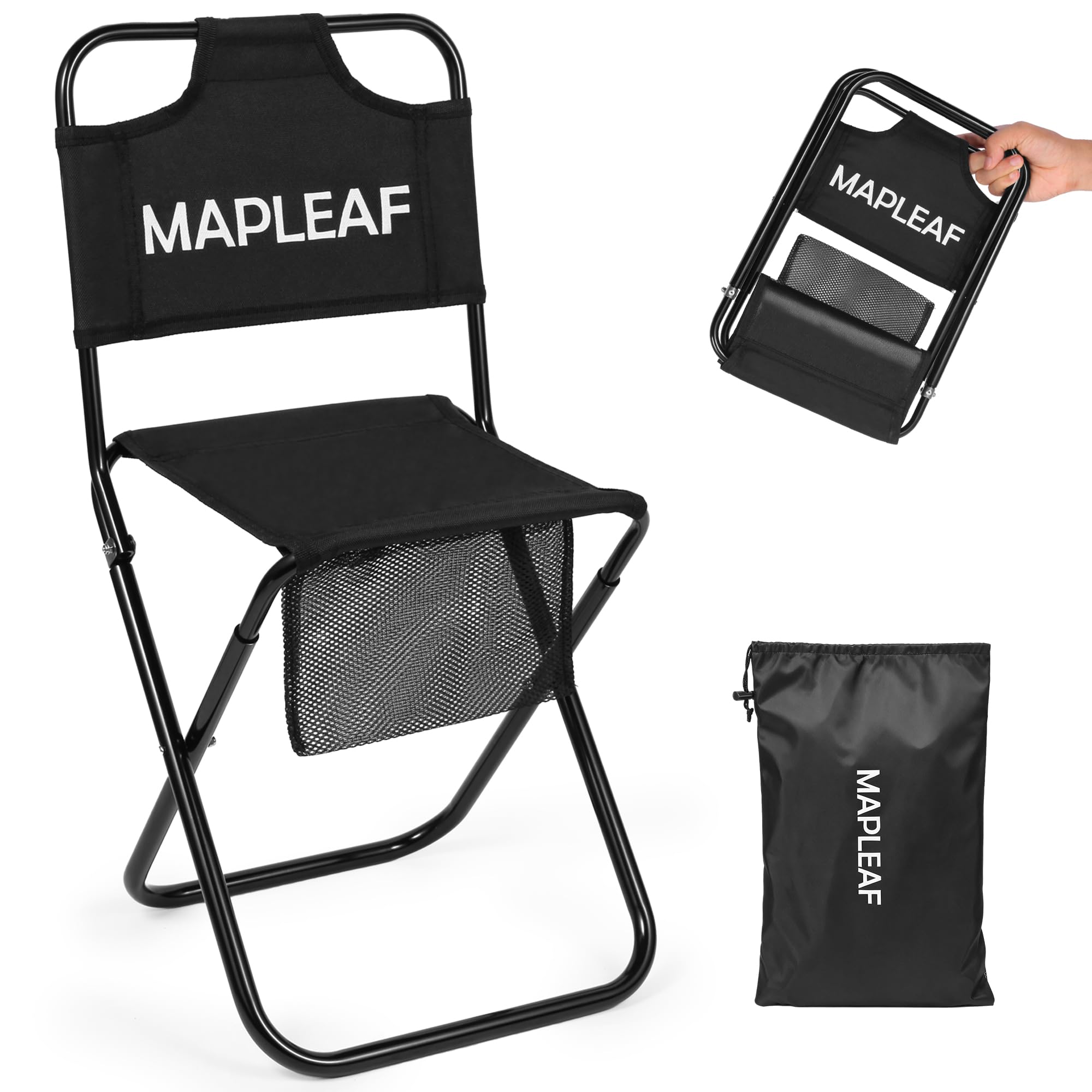 専用出品　 折りたたみ椅子 Amazon.co.jp: Mapleaf アウトドアチェア 折りたたみ椅子 背もたれ