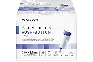 BD Microtainer CoaguChek XS Safety Lancet, 100 Count - Push Button Activation for Comfort