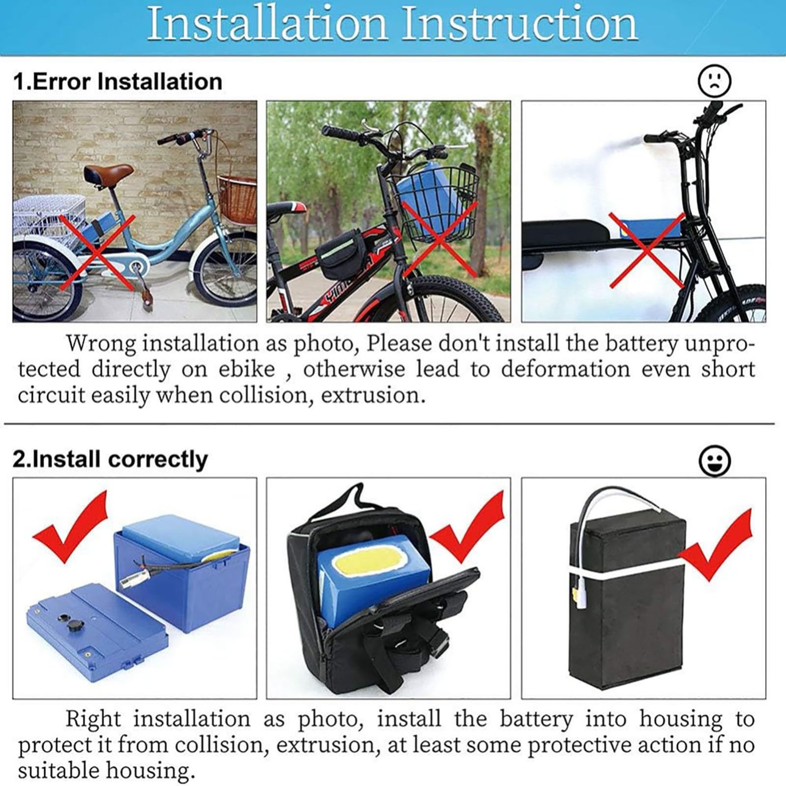 Batería De Litio Para Bicicleta Eléctrica De 60 V Y 40 Ah Con Cargador Rápido De 4 A, BMS De 60 A, Compatible Con Motores De 48 V/60 V/72 V Y De 250 W A 5600 W. 60V 40Ah,XT60