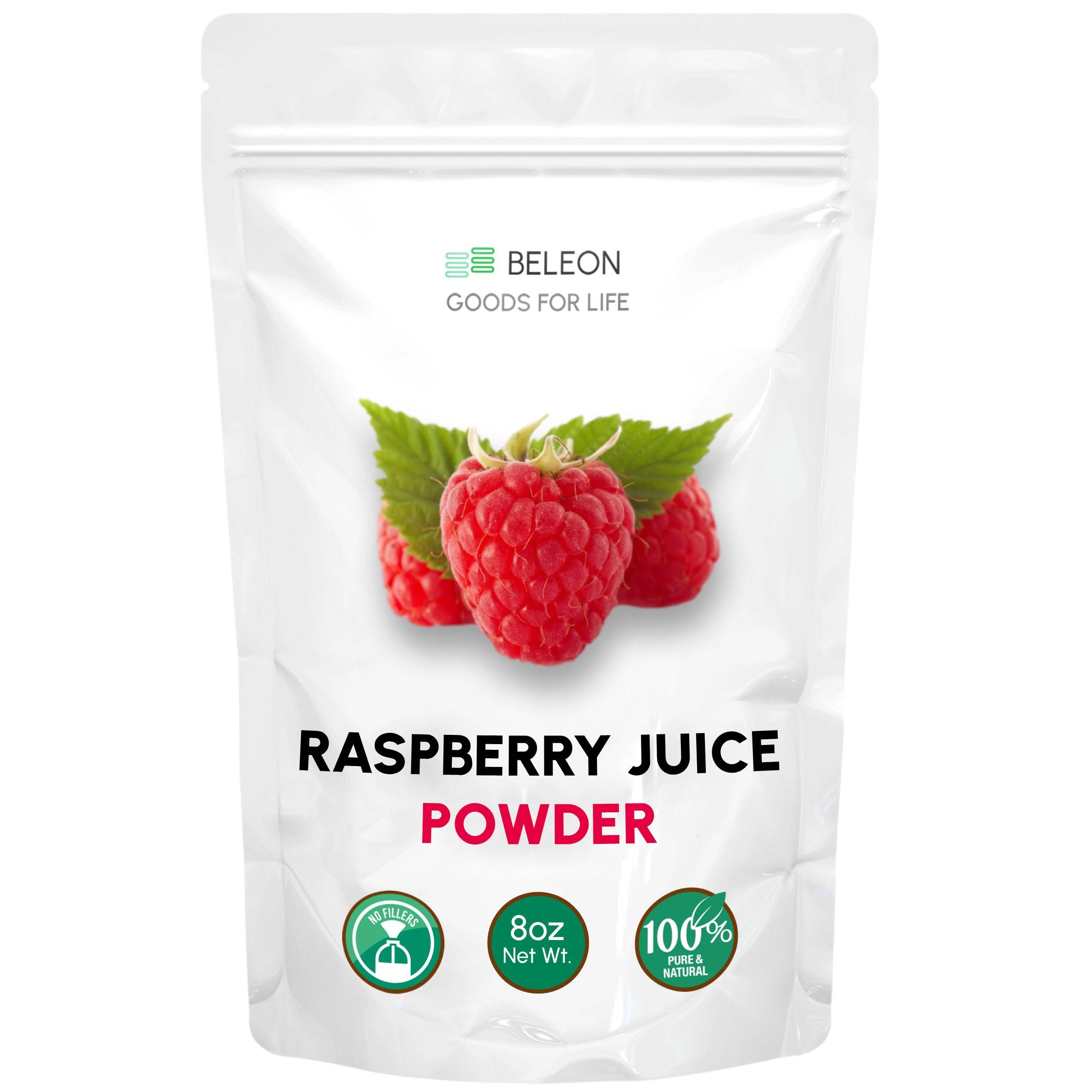 Raspberry Powder, Pure All Natural Raspberry Powder for Baking, Flavoring, Smoothies, Beverage, 8 oz