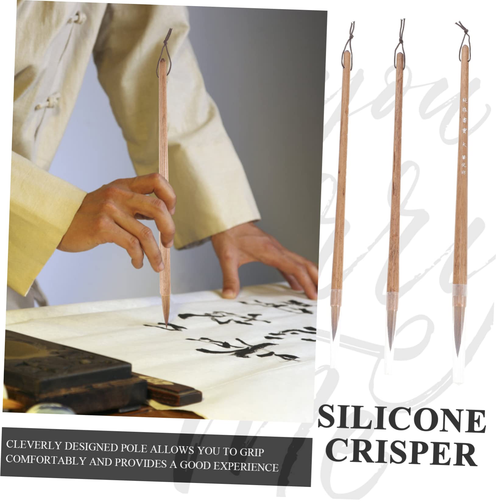 Uonlytech 5 Set Pennello Calligrafico Per Calligrafia Pennello Multi Per Strumento Scrittura Per Principianti E Appassionati 3 Pezzi * 5