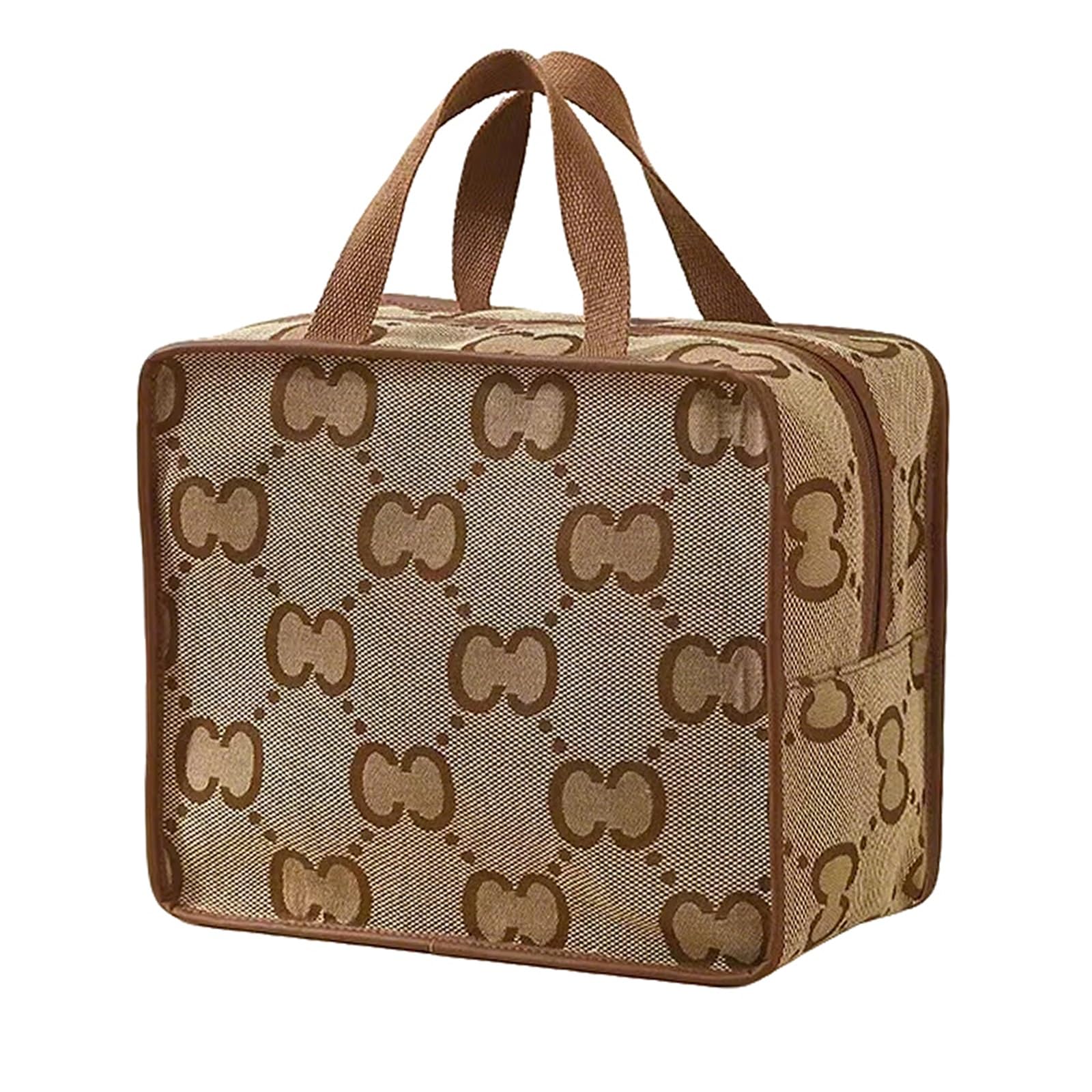 Spalancato Porta Trucchi Trousse Trucchi Donna Organizer, Beauty Case da Viaggio Donna Pochette Trucchi Make up Bag, Tasca Interna con Cerniera, la Soluzione Ideale Organizzare