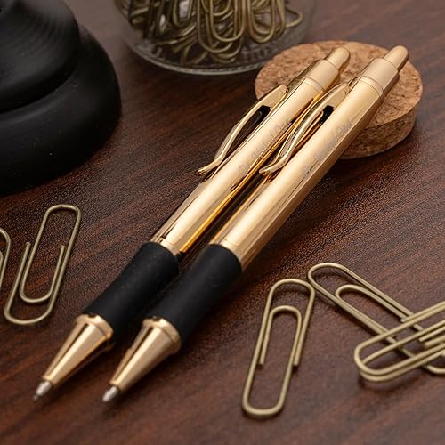 Miniatura 8 de Dayspring Pens - Juego de bolígrafos y lápices de regalo chapados en oro de 18 quilates Grabado a medida rápido gran regalo para hombres o mujeres