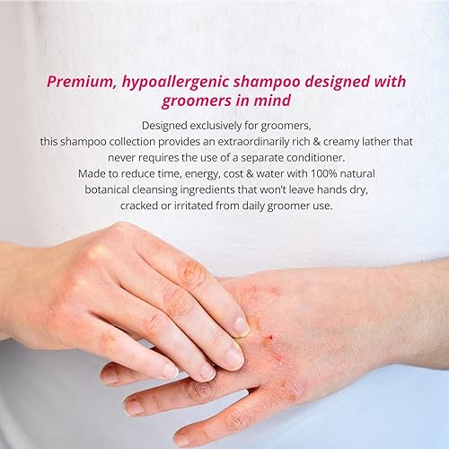 Miniatura 4 de HYPONIC Grooming Artist Shampoo - Champú hipoalergénico para mascotas para peluqueros (limpieza profunda y volumen (1 galón))