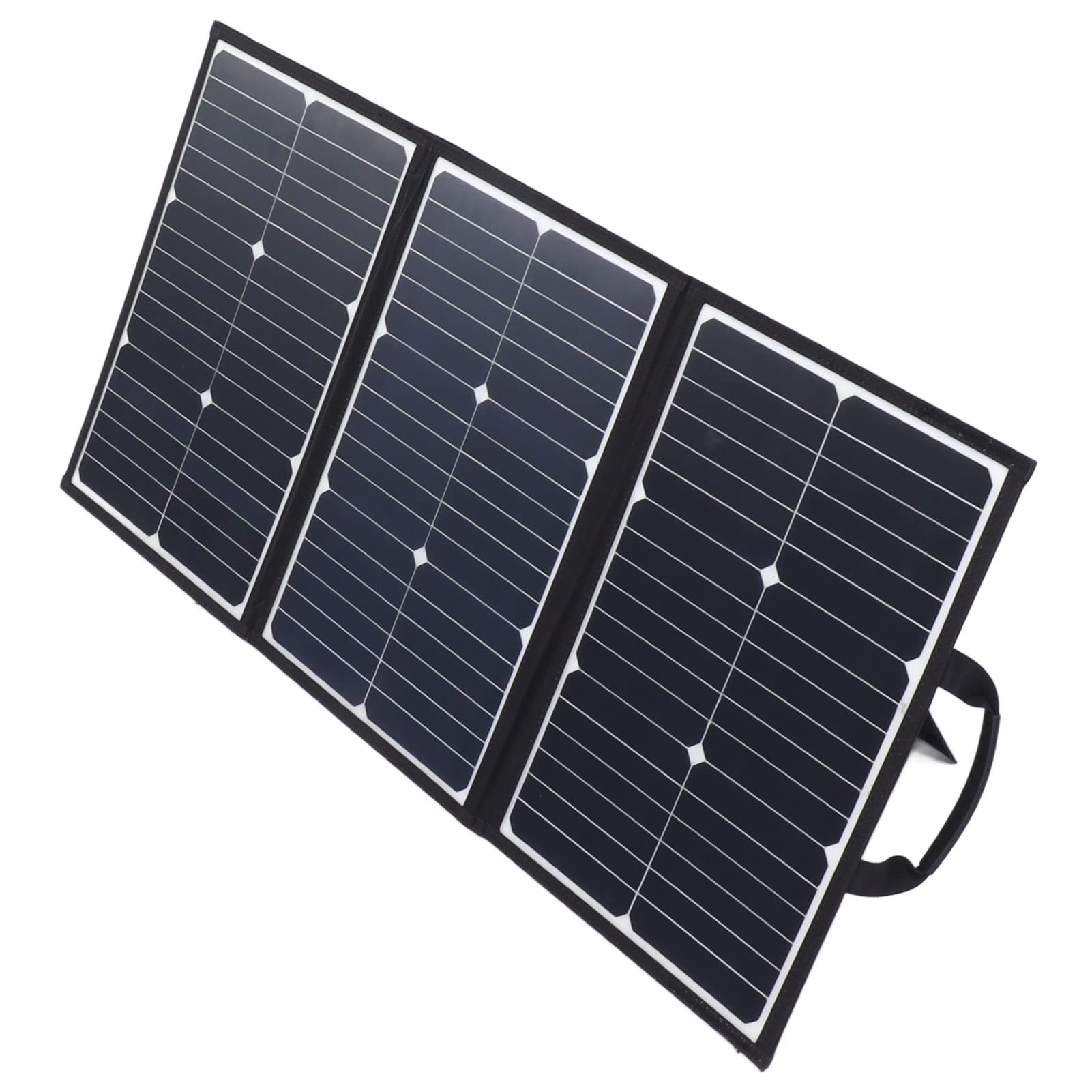 FTVOGUE Kit Caricabatterie da Pannello Solare Caricatore da Pannello Solare Portatile Pieghevole 60W SP PET 18V Impermeabile Design a 3 Pieghe per Campeggio Escursionismo RV Travel Phone Power Supply