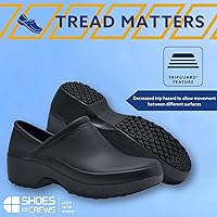 Vista 5 de Shoes for Crews Zuecos de trabajo antideslizantes para mujer, cómodos, antideslizantes, para el servicio de alimentos, hospitalidad, mantenimiento