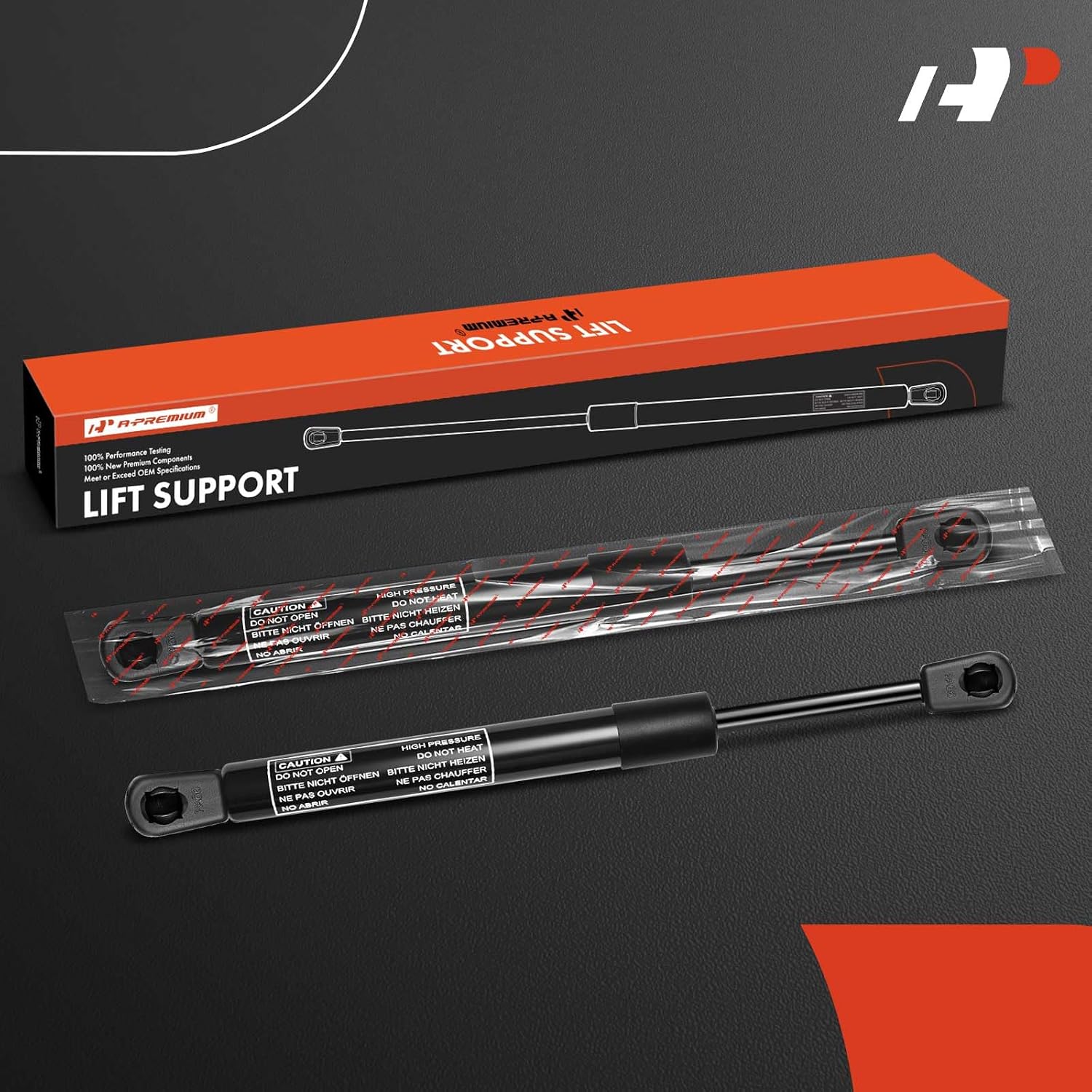 A-Premium Tailgate Rear Trunk Lift Supports Shock Struts Compatible with Select Ford and Mercury Models - Fusion 2006-2007, 2005-2006 GT, 2006-2007 Milan Sedan - Replace# 6E5354406A10AD(2PC Set)