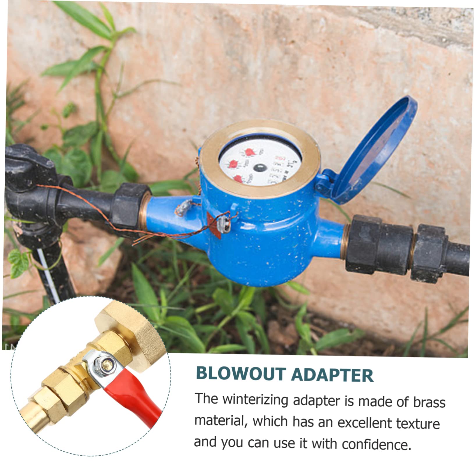 BESPORTBLE Adattatore per Tubo da Giardino Raccordo di Scarico in Ottone per Kit di Svernamento per Camper Adattatore per Tubo di Irrigazione Raccordi Rapidi per Tubo