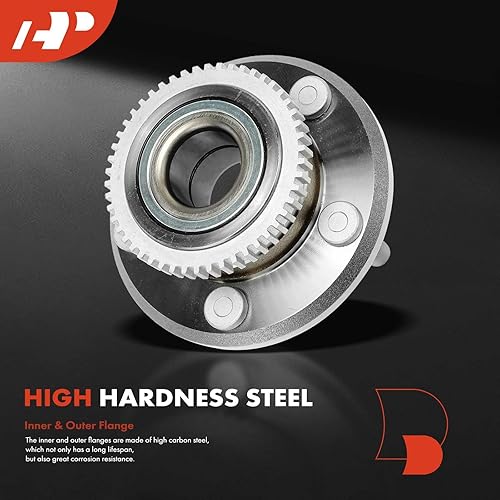 Miniatura 3 de A-Premium 2 rodamientos de rueda delantera y conjunto de cubo con anillo ABS y 5 lengüetas compatibles con Ford Mustang 2015-2021