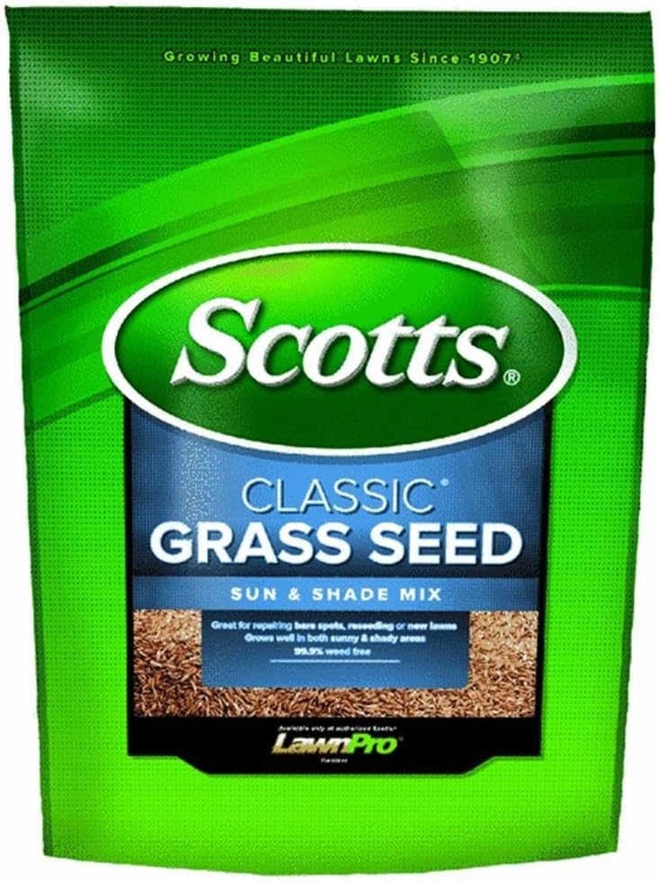 Scotts Company 17185 Classic Sun and Shade Mix Grass Seed, 7-Pound