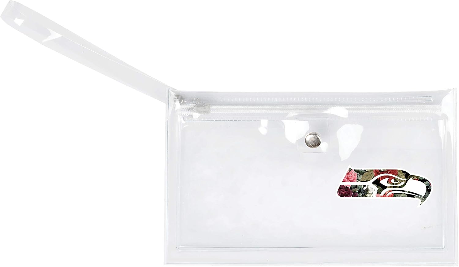Littlearth NFL Stadium Friendly Clear Ticket Wristlet with Floral Team Logo