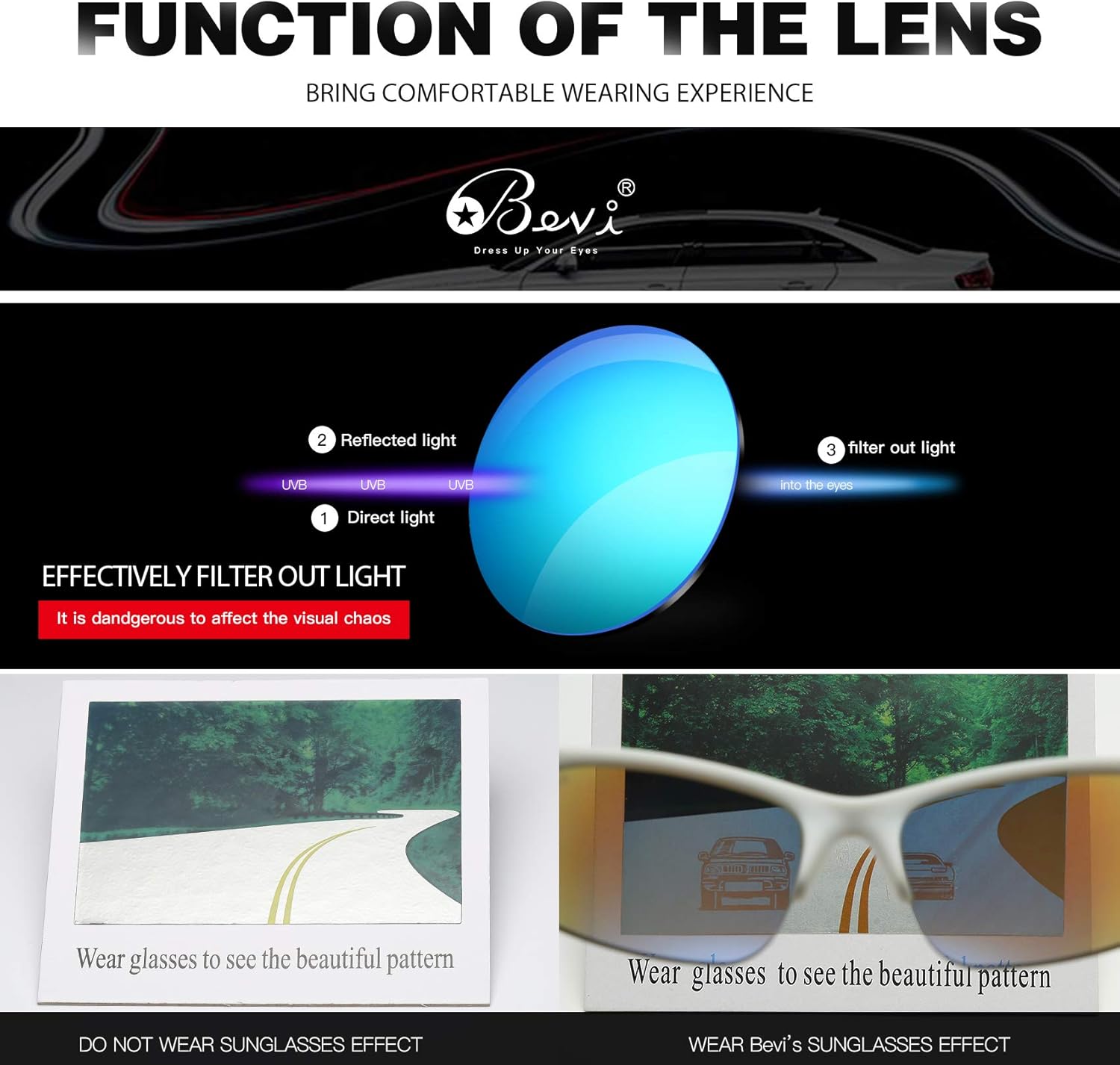 Miniatura 4 de Bevi - Gafas de sol polarizadas para deportes TR90, protección UV, para hombres y mujeres, ciclismo, béisbol, correr, golf