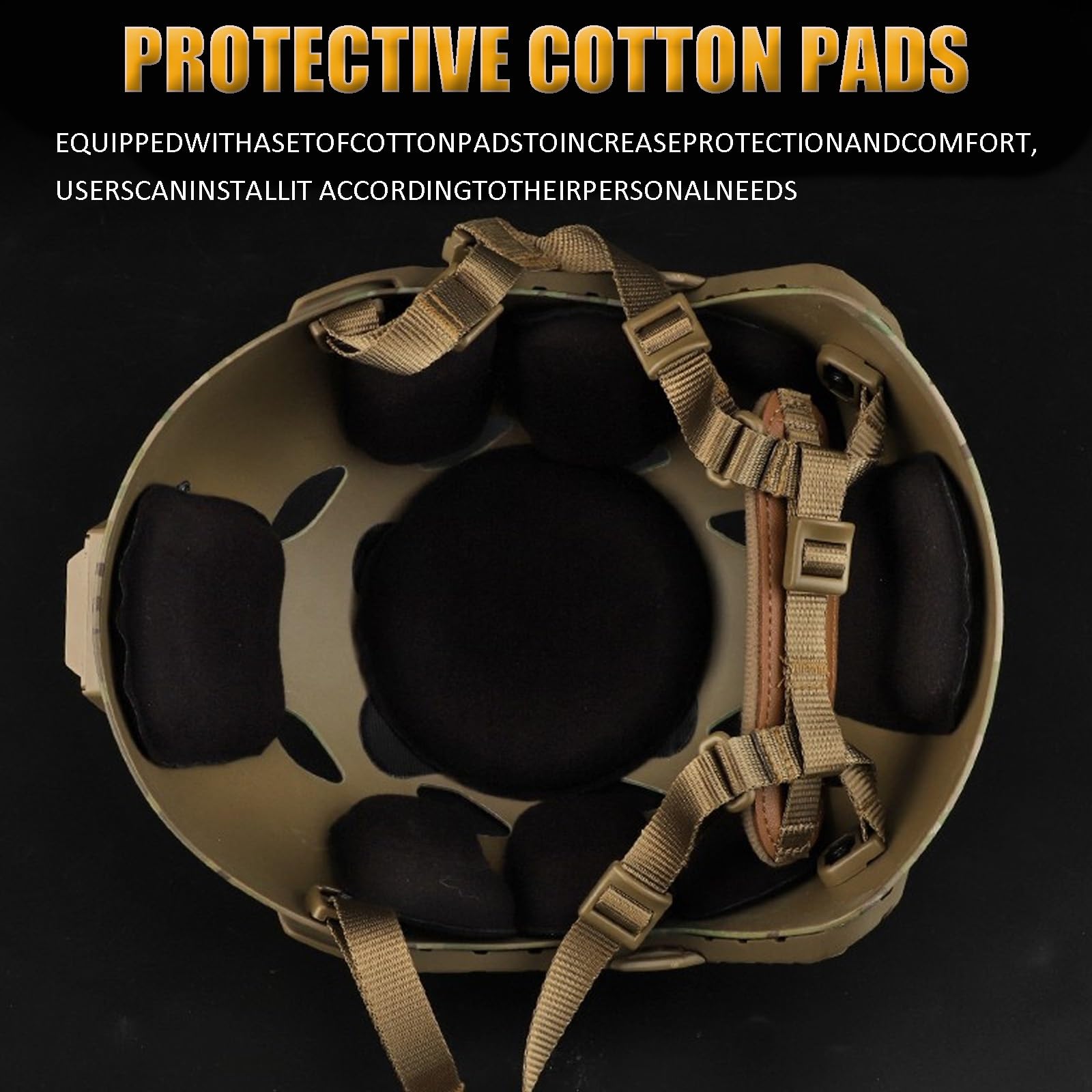 Casco Tattico da Softair con Supporto NVG e Sistema di Guide Modulari, Traspirante e Leggero per Giochi di Sopravvivenza, Tiro e Caccia