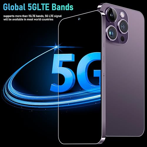 Miniatura 9 de xixaomiro Teléfono celular i14Pro Max 5G, teléfono inteligente Android desbloqueado, 8 GB+512 GB, pantalla LCD FHD de 6.8 pulgadas, cámara de 13