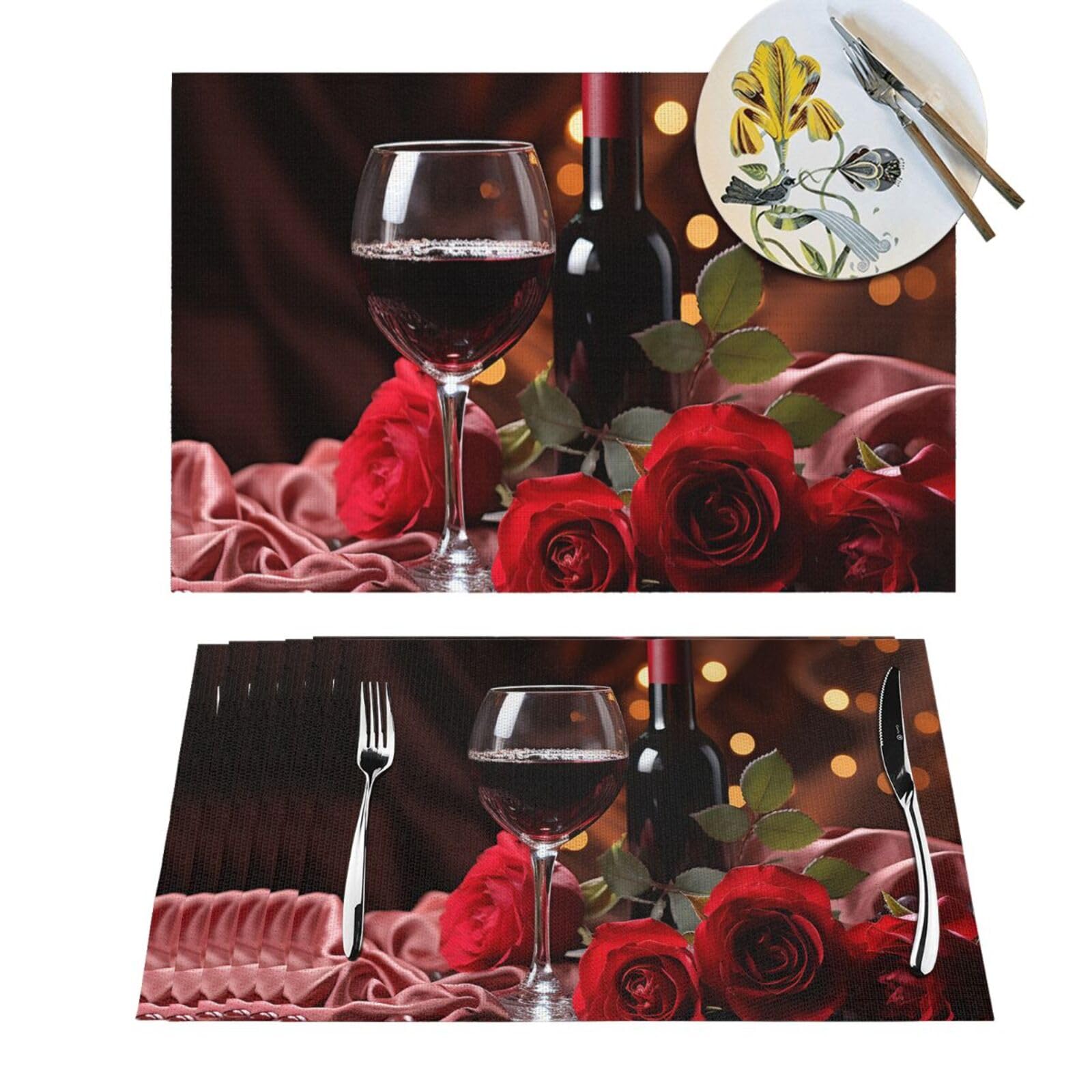 Sets de table en vinyle PVC lavables pour éliminer les taches sur votre table