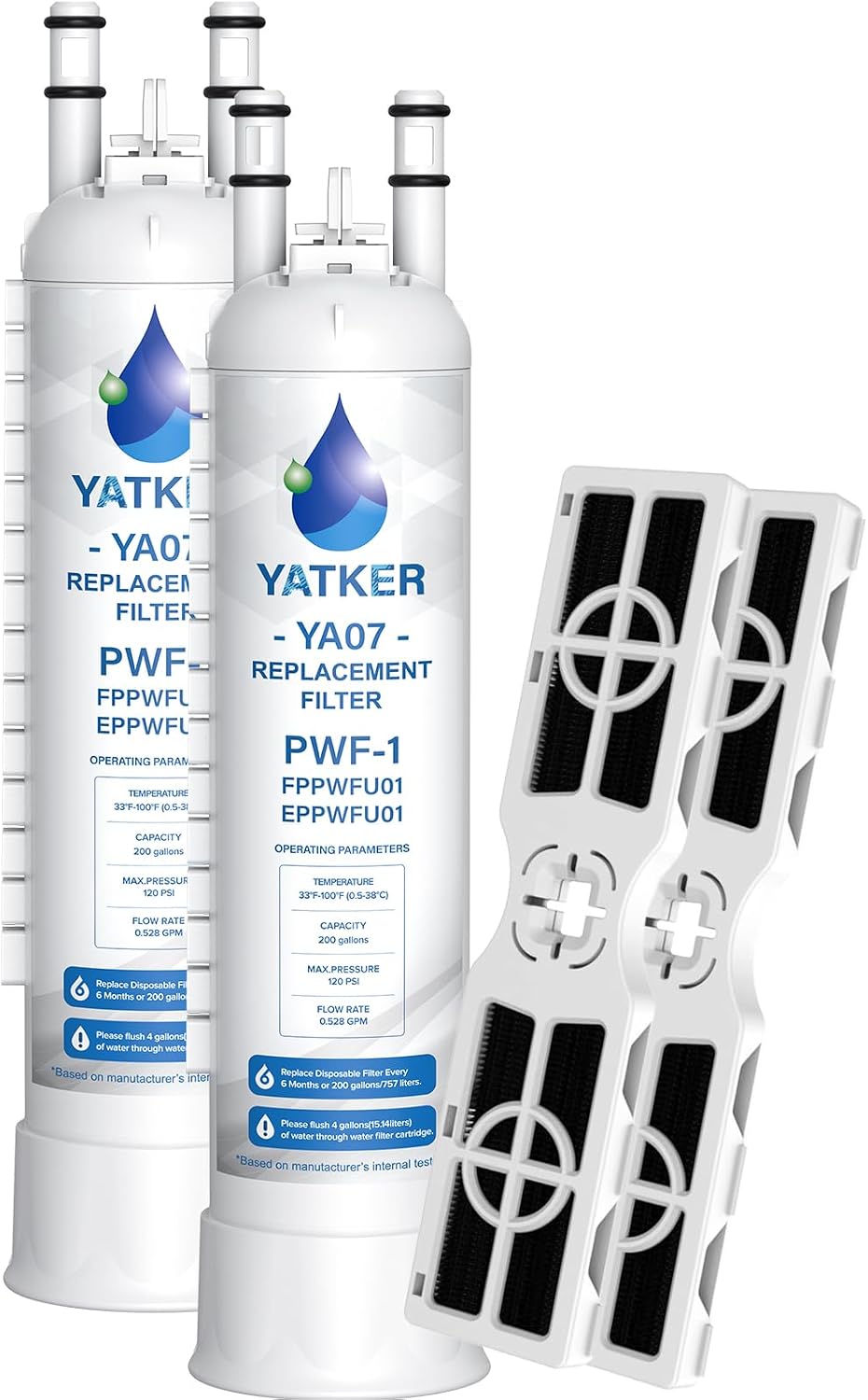 FPPWFU01 & PureAir AF-2 Water & Air Filter replacement Combo (2+2)