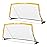 RUNBOW 6x4 ft Portable Kids Soccer Goal for Backyard Practice Soccer Net with Carry Bag (6x4 FT, 2 Pack, Yellow)