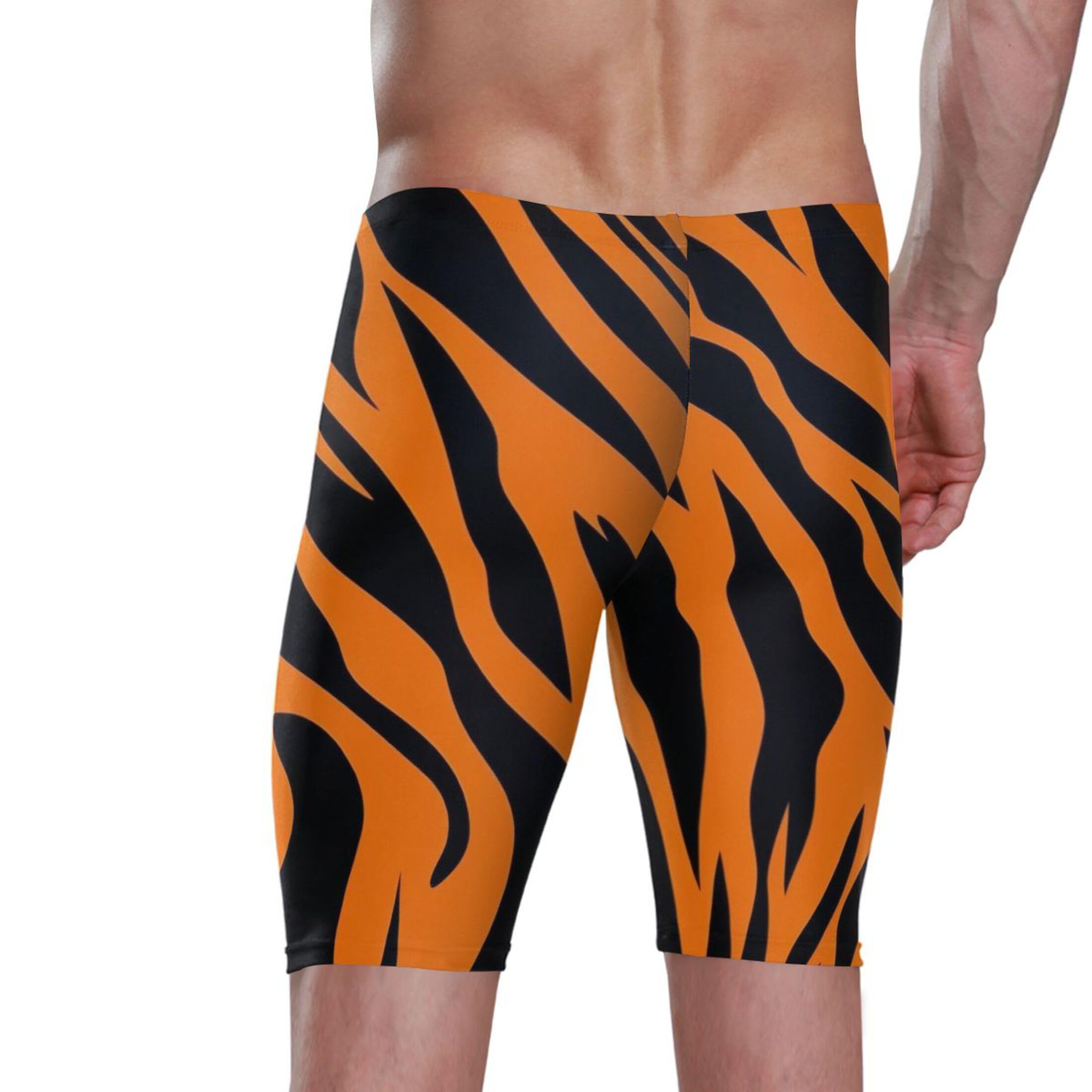 UMIRIKO Tiger Stripe Men's Swim Jammers Swimsuit M B0402145
