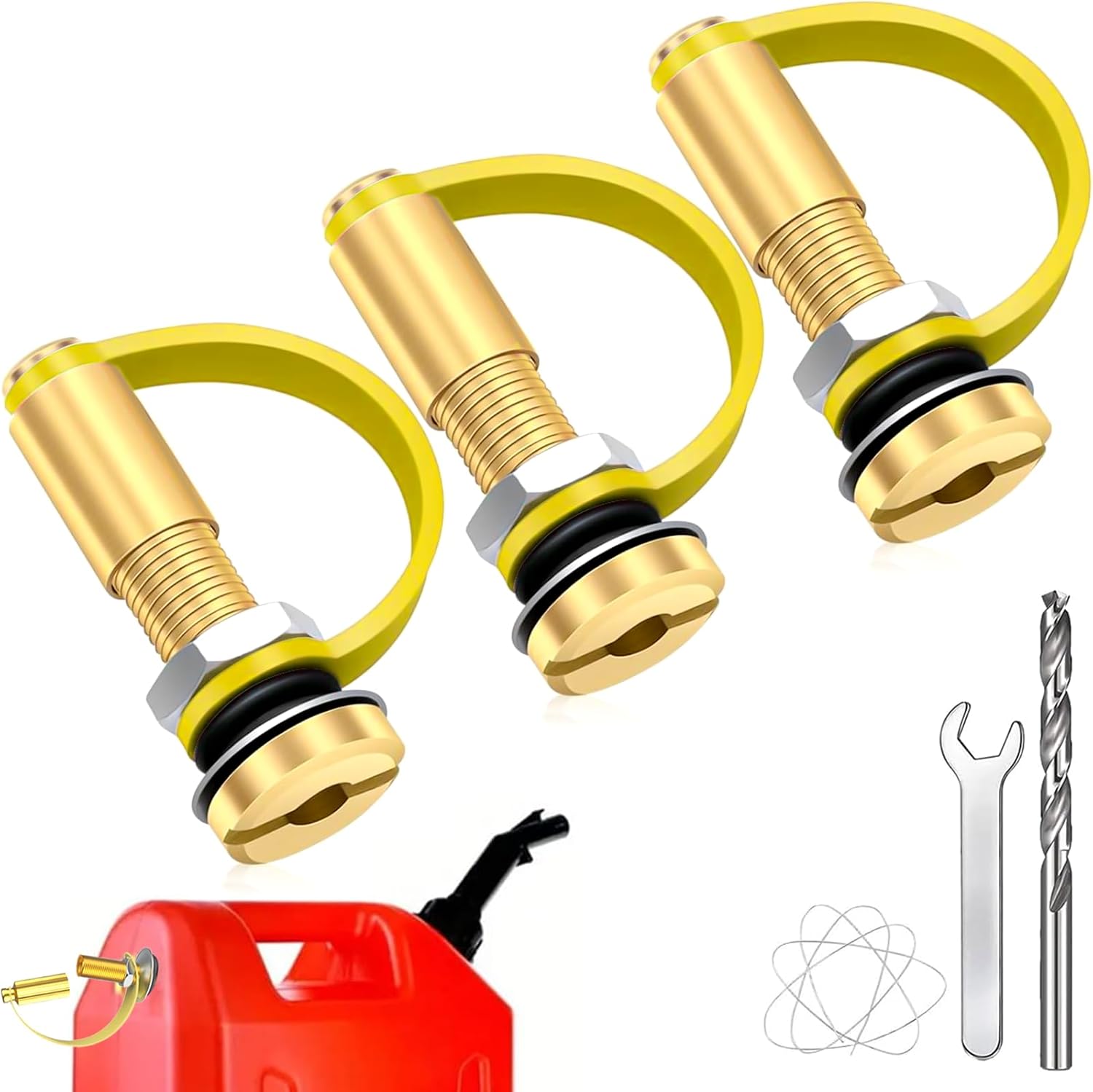 Fuel Gas Tank Vent Cap, 3Pack Extended Upgraded Fuel Gas Tank Vent Kit for all gas