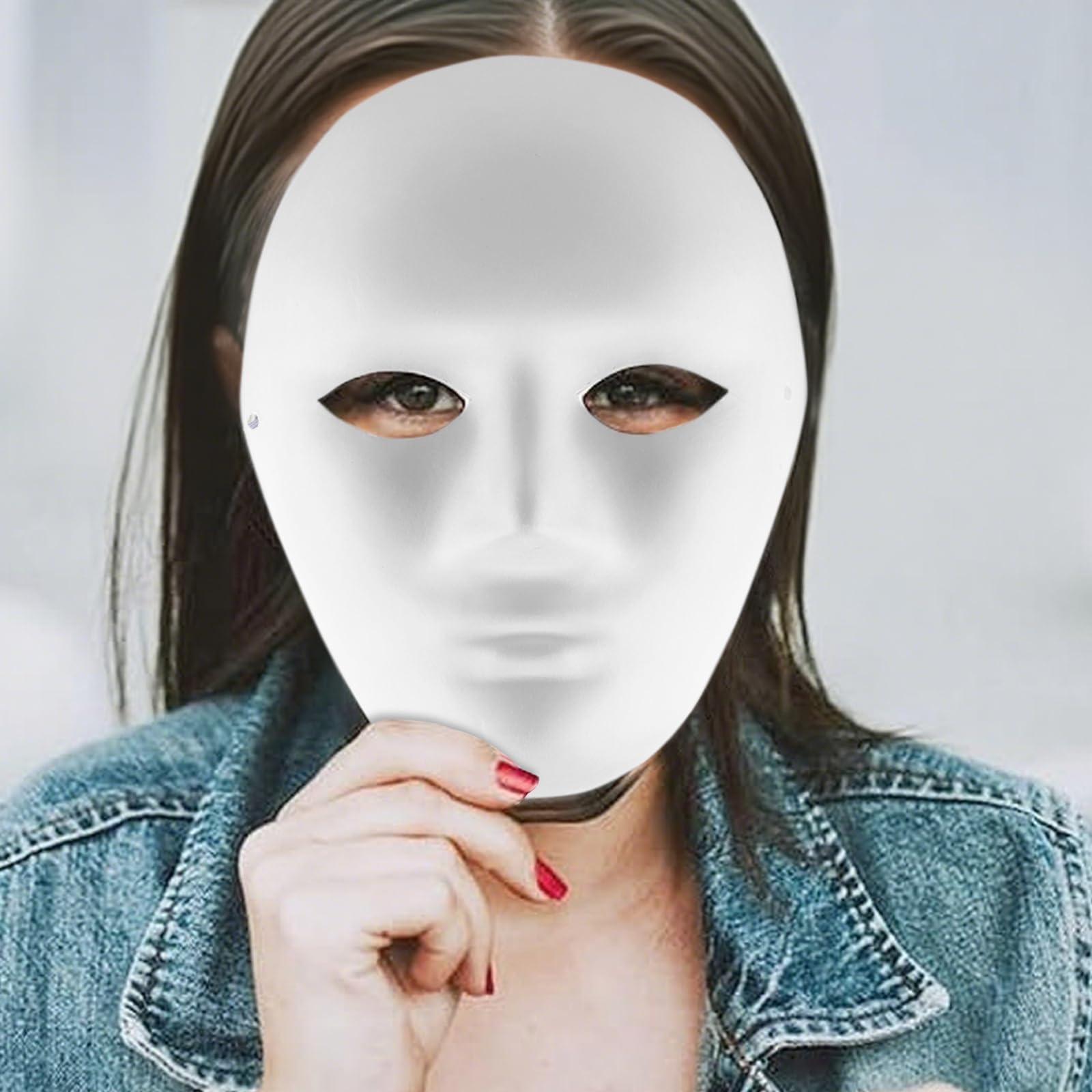 40 mascherine di carta bianca da dipingere, maschera di carta bianca, per fai da te, per cosplay, maschere, feste, decorazioni