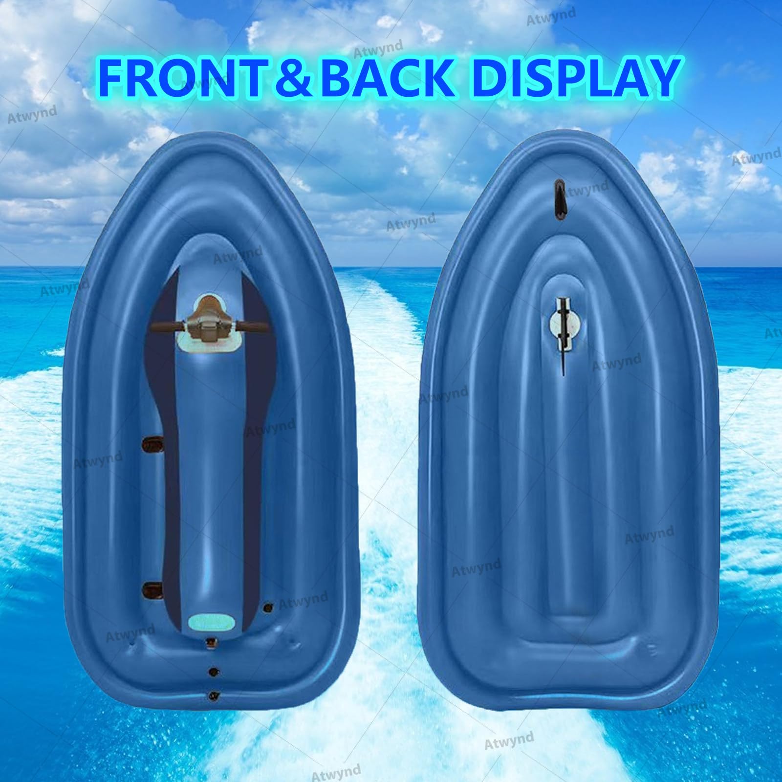 Jet Ski Elettrico Gonfiabile con Motore, Tavola da Surf Elettrica per la Famiglia al Lago, Scooter Subacqueo per Sport Acquatici, Barca a Jet Attrezzatura per Immersioni e Nuoto Nothruster