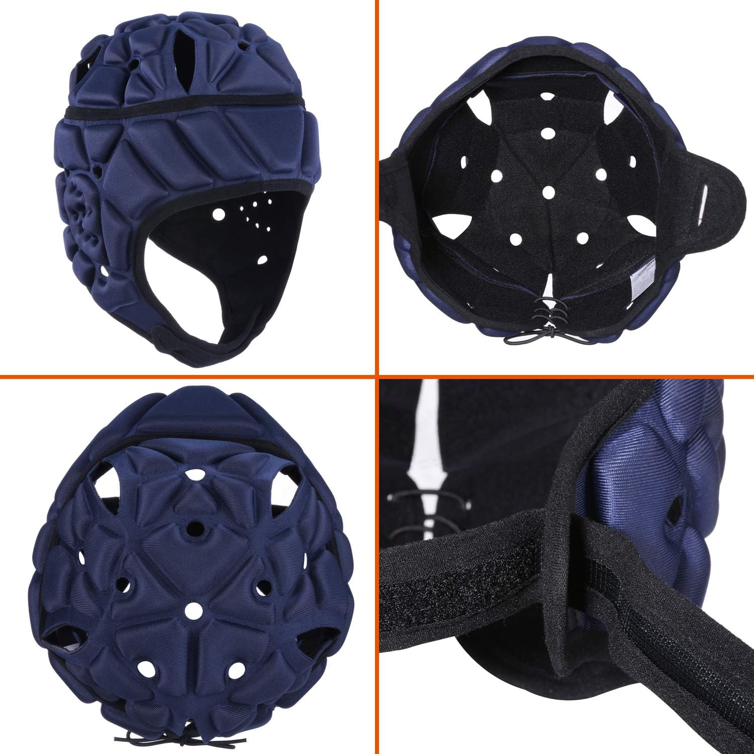 Surlim Soft Helmet for Flag Football Scrum Cap Soft Shell Helmet Rugby Headgear for Youth Adults