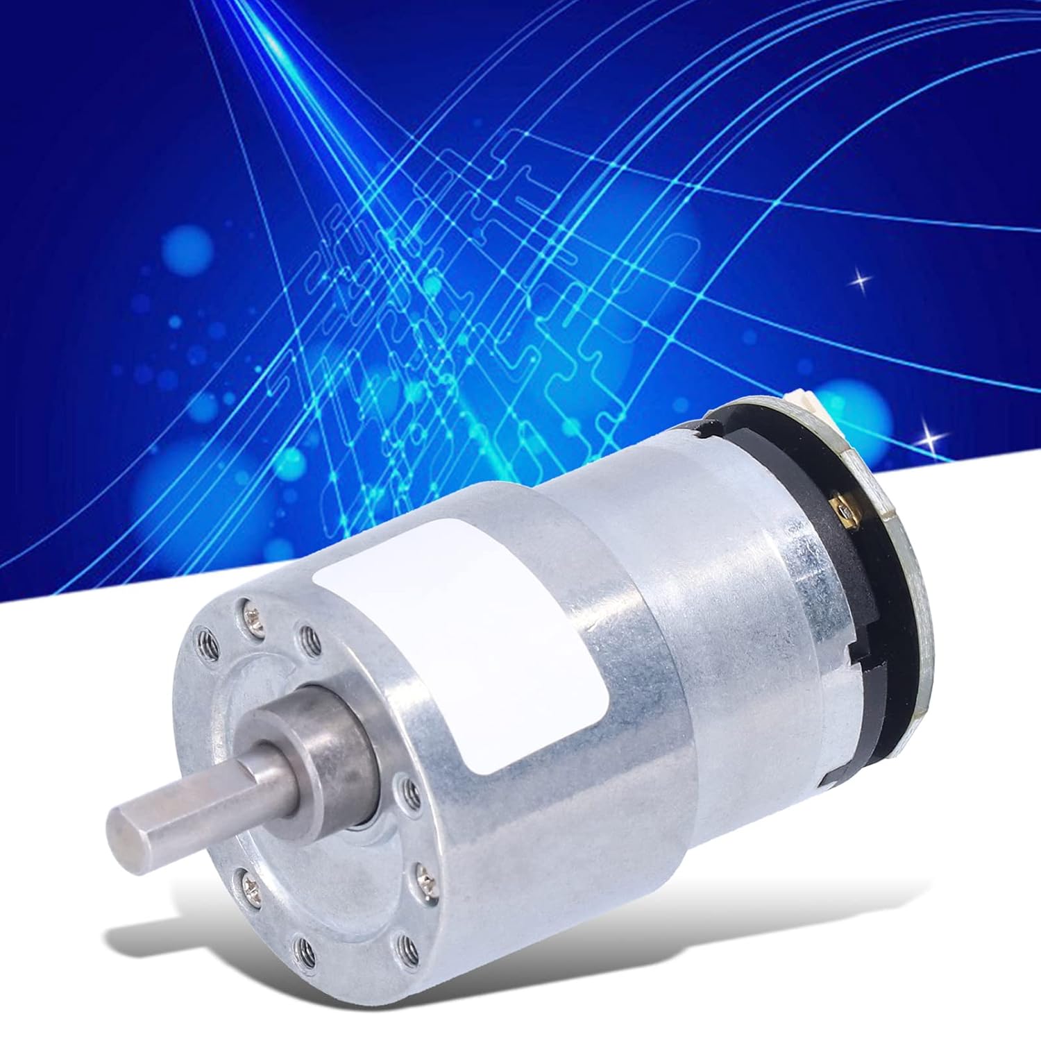 flexman JGB37‑520 Speed Reduction Gear Motor with Encoder, DC 12V Electric Micro DC Geared Motor Supporting Forward Reverse Movement for Household Appliances Medical Equipment (12RPM)