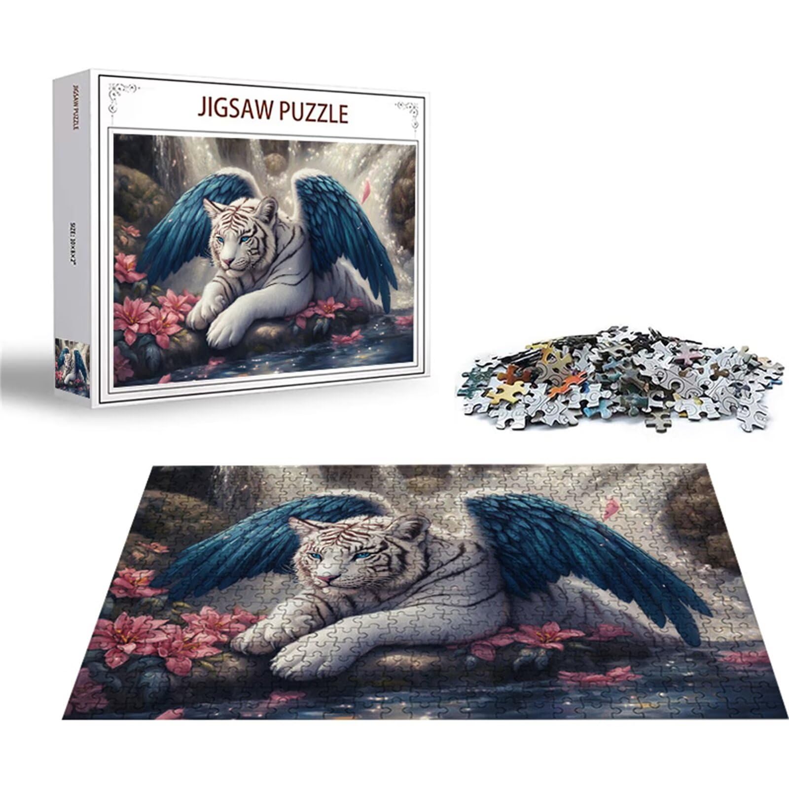 Puzzle 2000 sztuk kwiatowe puzzle anioł drewniane układanki, klasyczne dla dorosłych diY gra wyzwanie idealnie pasują między nimi literami z tyłu Wysokiej jakości układanki dla dzieci dorosłych wiek