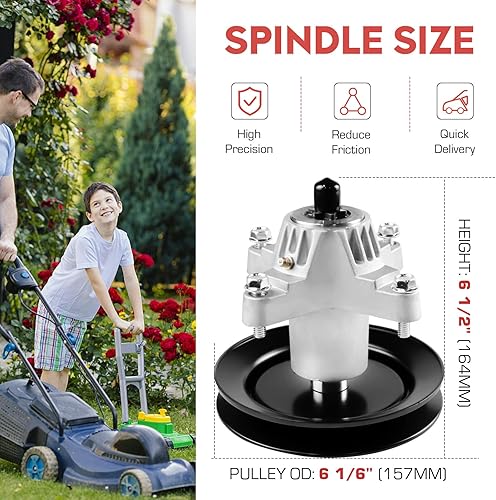 Miniatura 2 de Polea de husillo 618-0624 618-0659 918-0624 918-0659, apta para Cub Cadet LT1040 LT1042, para MTD RZT42 LT542G LT542H, para Toro LX420 LX425, 425