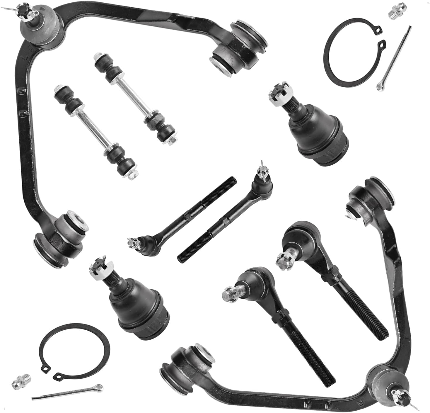 Front Suspension Kit Control Arm Compatible with 1997-2004 Ford F-150, 1997-1999 F-250, 1997-2002 Expedition, 1998-2002 Lincoln Navigator | Replace# K8726, K8728, ES3366, K8695