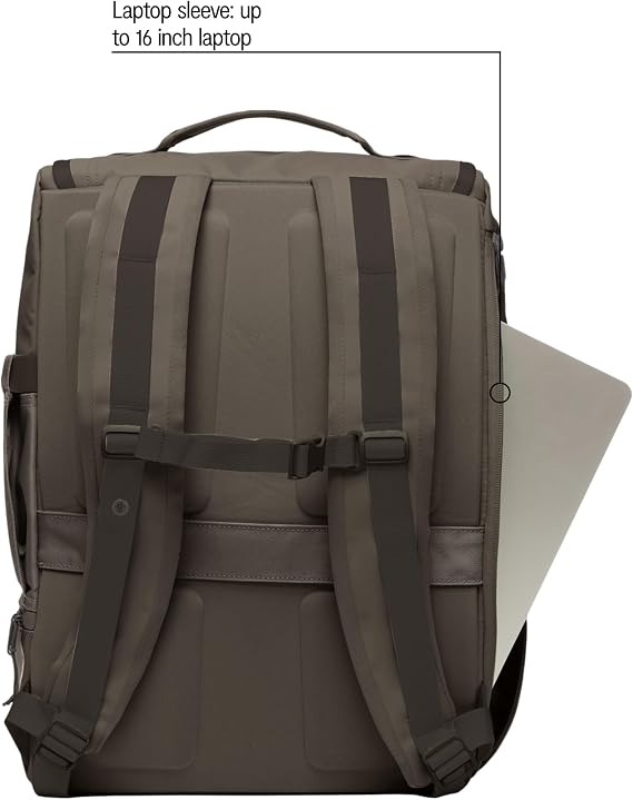 Baboon to the Moon 25L Utility Backpack – Travel, Work, Gym Daypack, Large bag for Women & Men, Lightweight, Durable Back Pack (Charcoal)