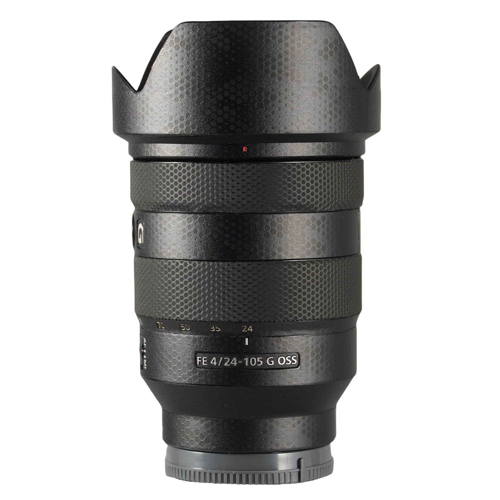 kakotopa Lens Protective Film Decorative Sticker Compatible with Sony FE 24-105mm F4G OSS Comprehensive Protection Anti-Scratch/Anti-Wear/No-Residue/3M Materail(Snake Scale Black)