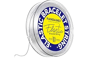 FANDAMEI 0.5mm Elastic Bracelets Strings Cord for Jewelry Making
