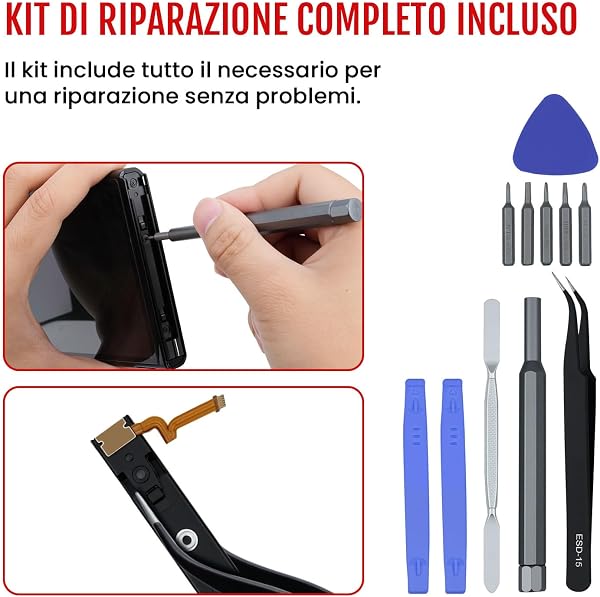 Wigearss Destra e Sinistra Guida di Scorrimento, Binario L/R Slider di Ricambio per Nintendo Switch Console - 5