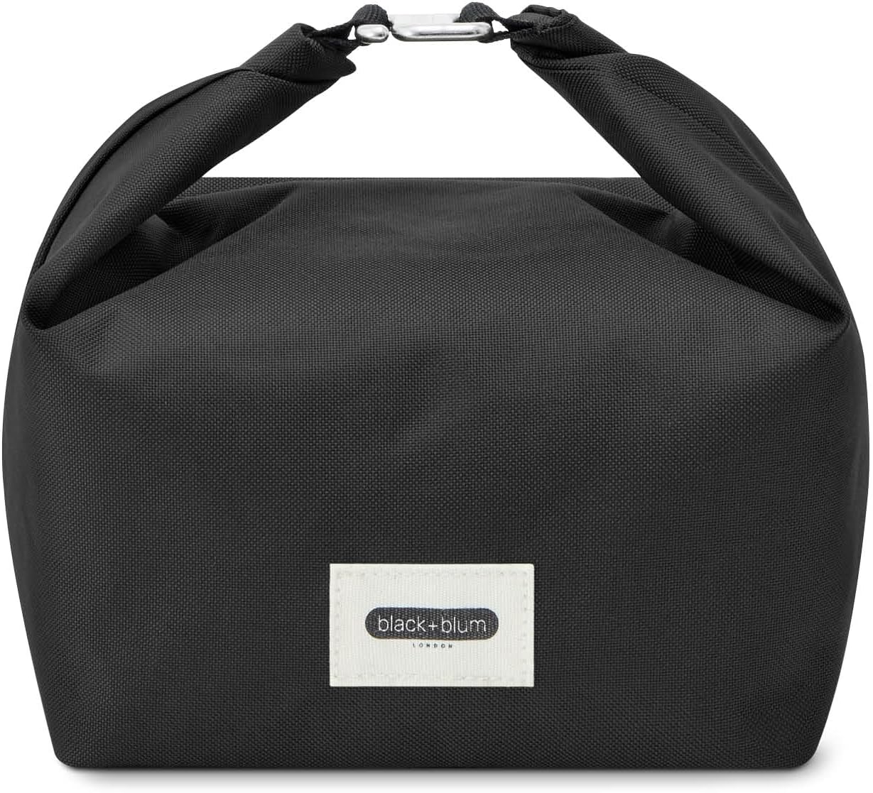 BLACK + BLUM Insulated Lunch Bag 6.7L - Recycled Roll Top Cool Bag, Leak Proof Thermal Cooler for Women & Men, Reusable Packed Meal Carrier, BPA Free, Black